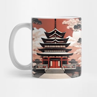 beautiful Japanese temple art Mug